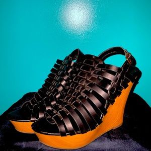 Cage Sandal Wedge- Women’s Size 11